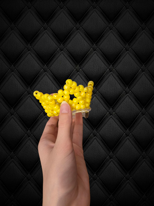 Gold kandi crown clip