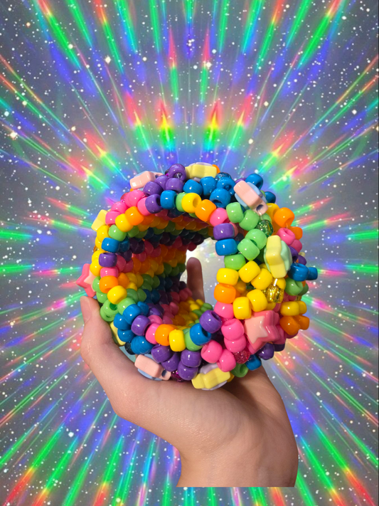 Rainbow tiedye kandi rotator cuff