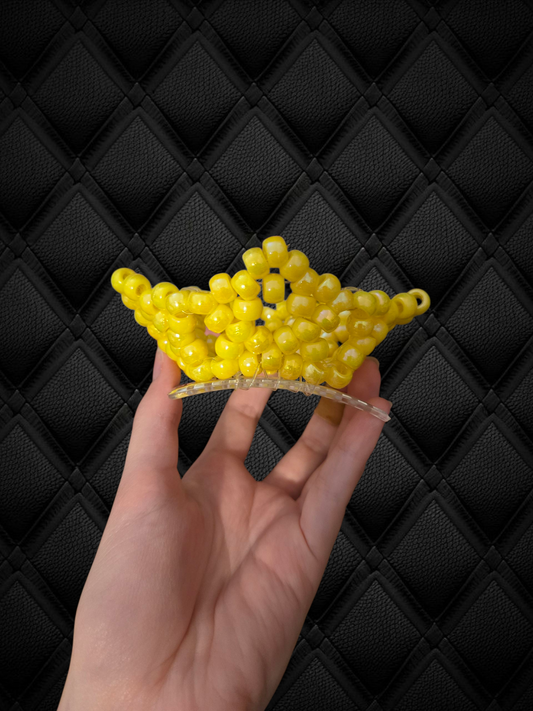 Gold kandi crown clip