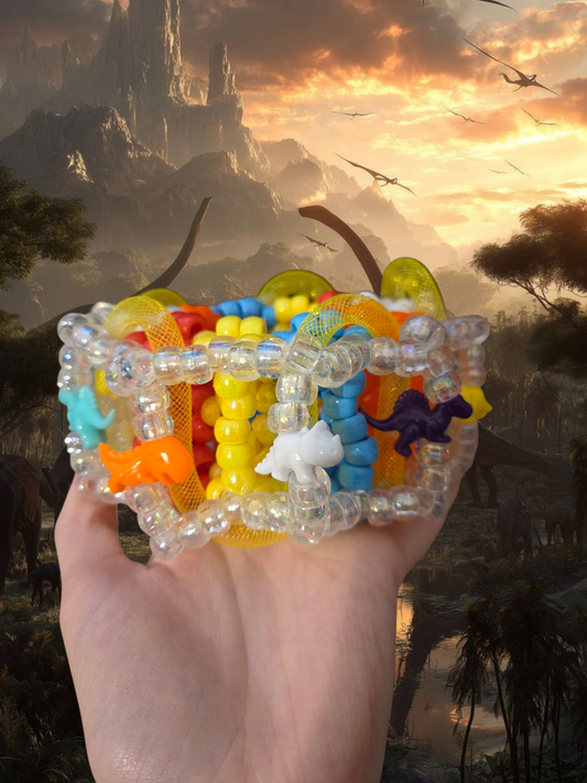 Dinosaur carousel cuff